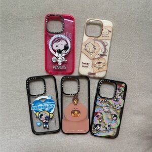 Casetify Snoopy/Powerpuff girls/Hello Kitty iPhone 15pro phone cases Almost new